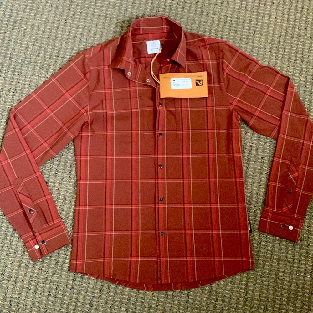 Flylow men’s button down, cooling shirt